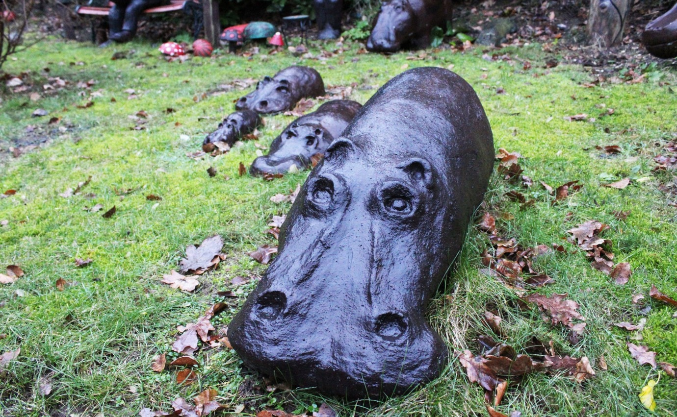 01 hippopotamus skulptur